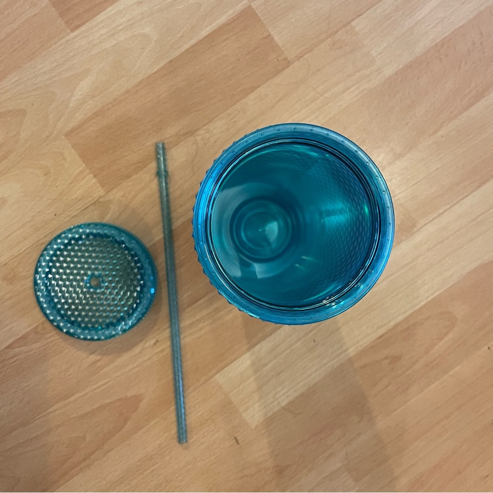 Starbucks Winter 2023 Studded Teal Ombré Tumbler 24oz - Picture 5 of 8